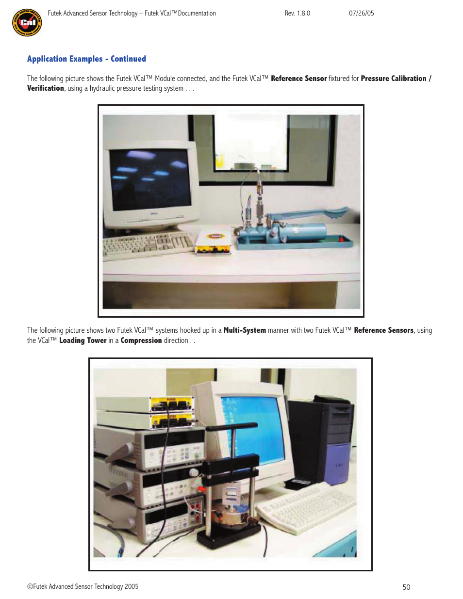 FUTEK VCal Sensor Verification User Manual | Page 50 / 65