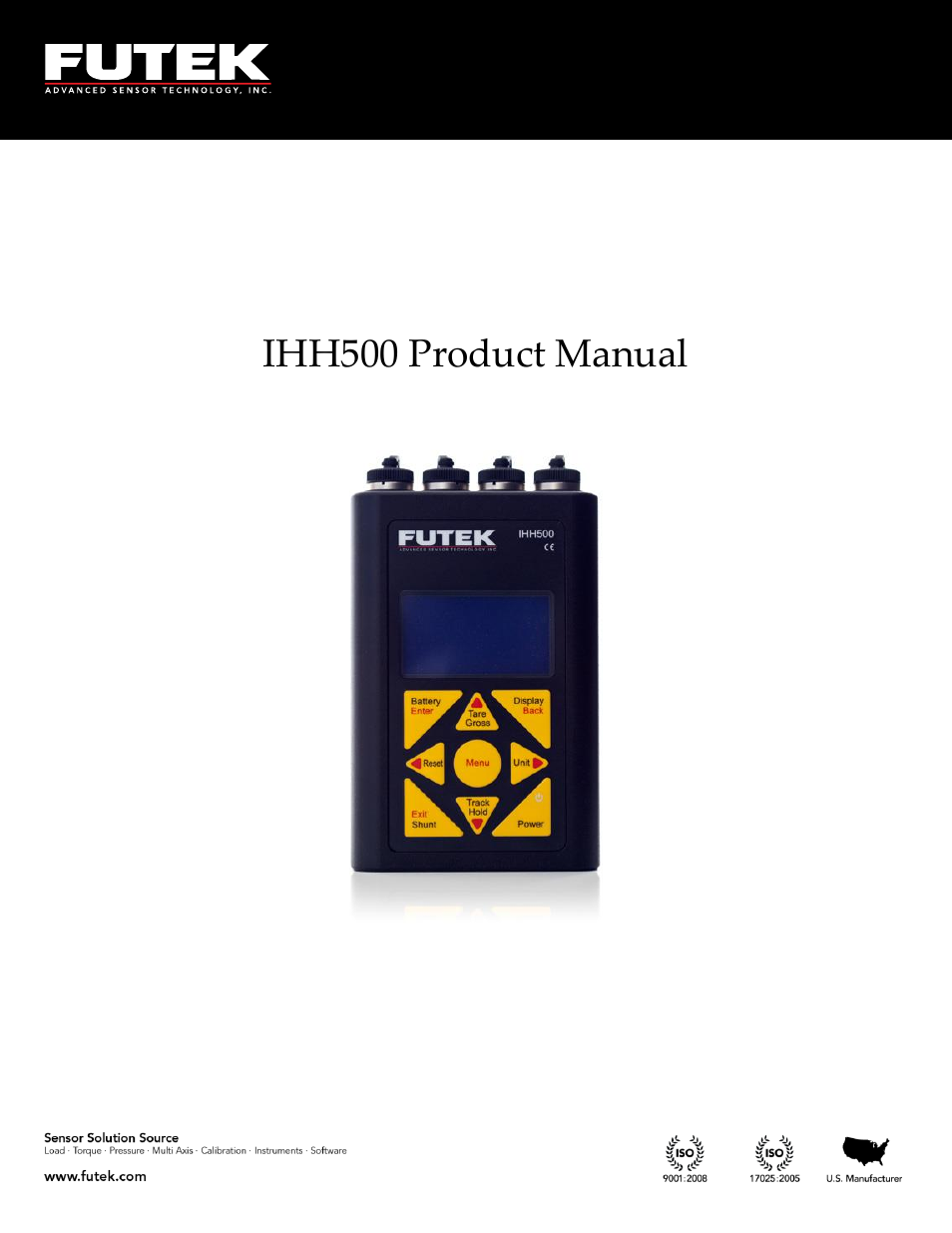 FUTEK IHH500 Series User Manual | 127 pages