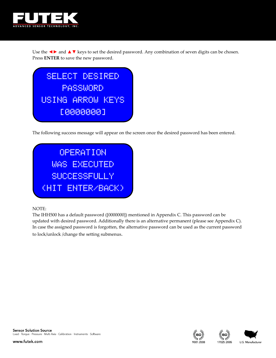 FUTEK IHH500 Series User Manual | Page 111 / 127