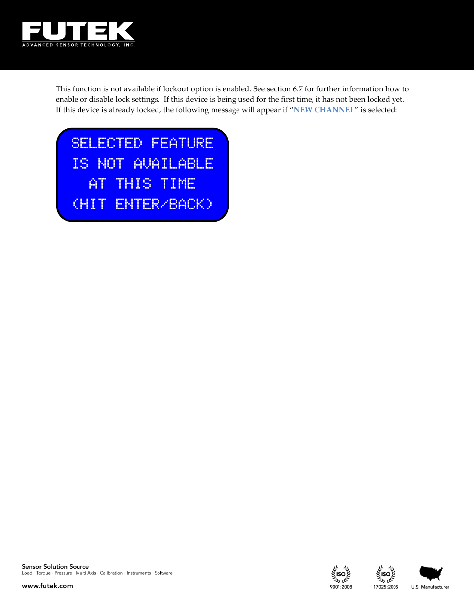 FUTEK IHH500 Series User Manual | Page 30 / 127