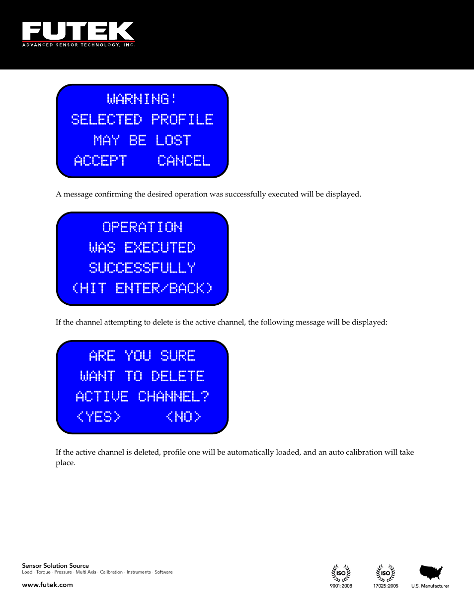 FUTEK IHH500 Series User Manual | Page 64 / 127