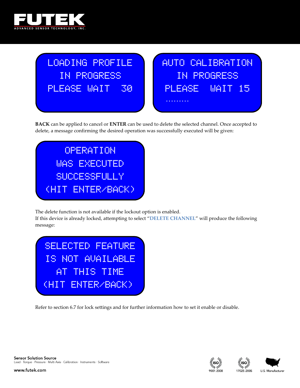 FUTEK IHH500 Series User Manual | Page 65 / 127
