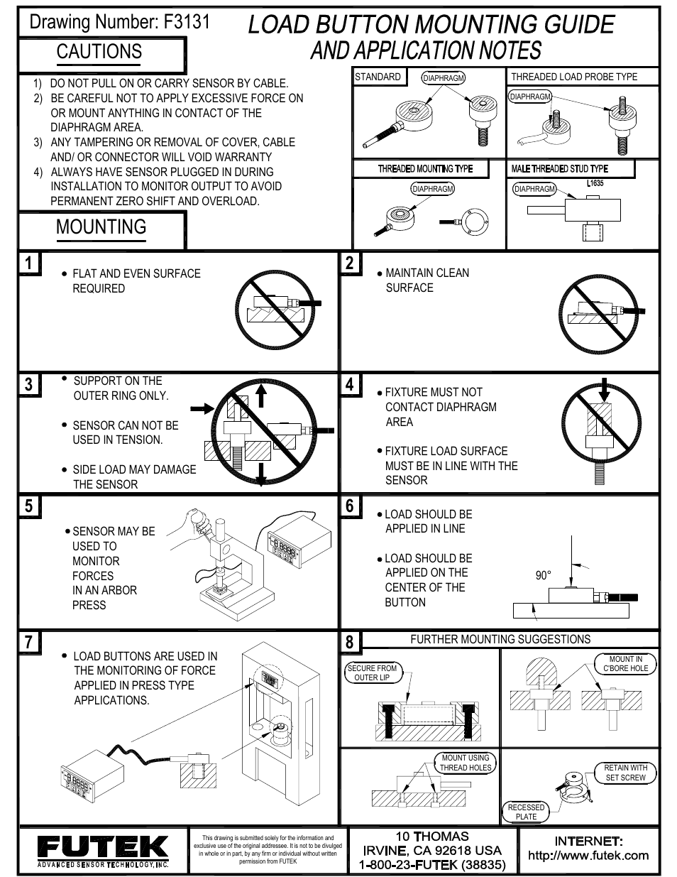 FUTEK LLB Series User Manual | 1 page