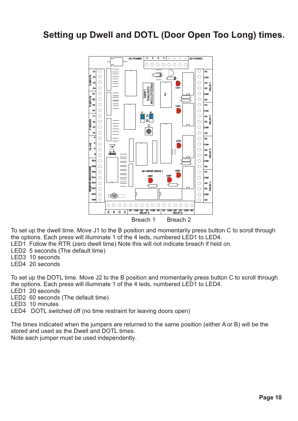 Cb b a a | Hoyles Interguard 2/3/4 door control unit with steel case & 5A PSU User Manual | Page 12 / 14