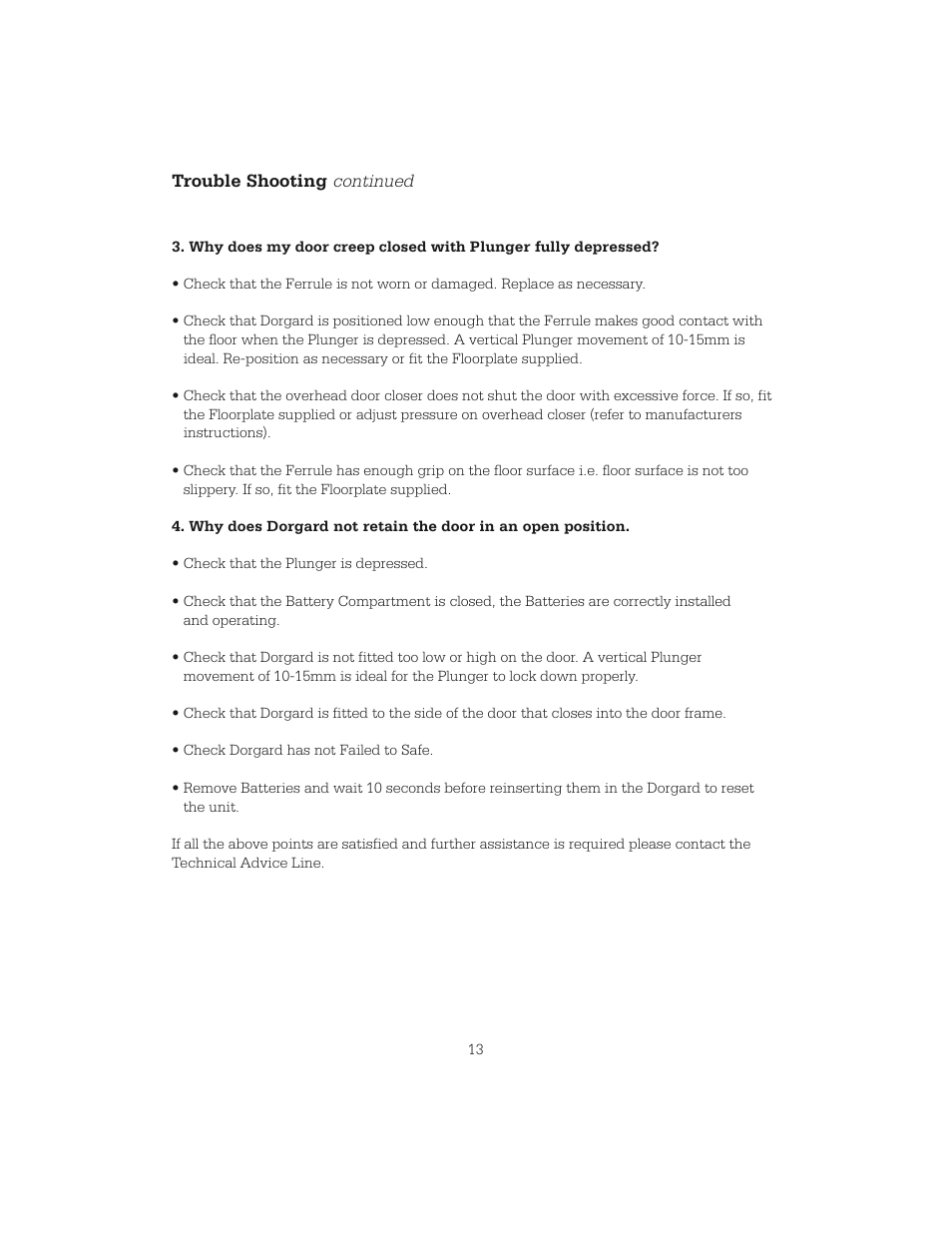 Continued | Hoyles Dorgard Fire Door Retainer User Manual | Page 14 / 20