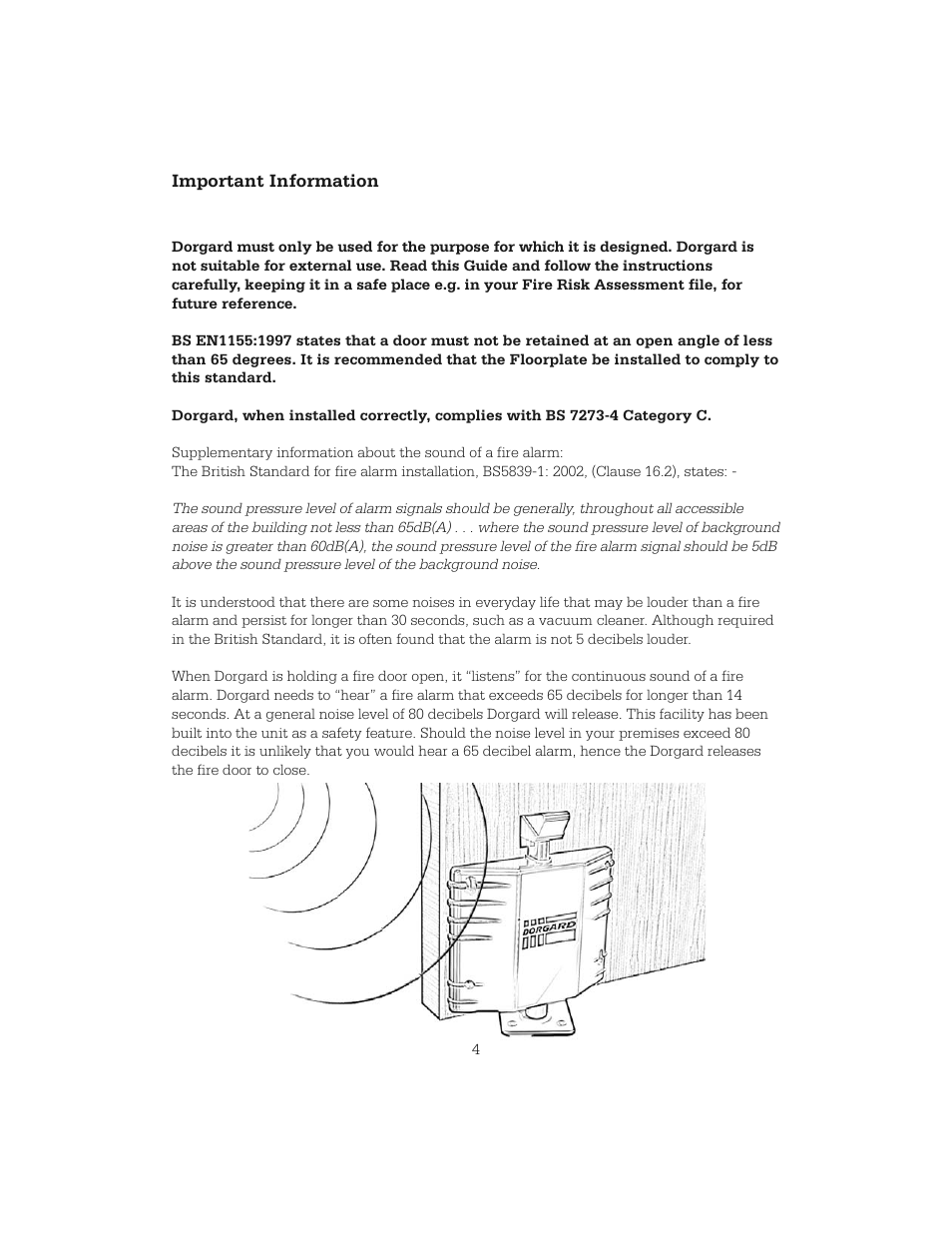 Hoyles Dorgard Fire Door Retainer User Manual | Page 5 / 20