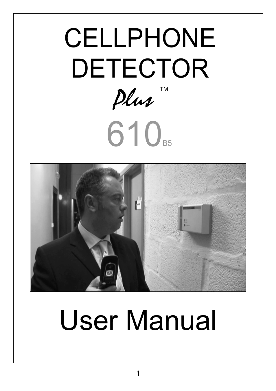 Hoyles CELLPHONE DETECTOR Plus 610 User Manual | 8 pages