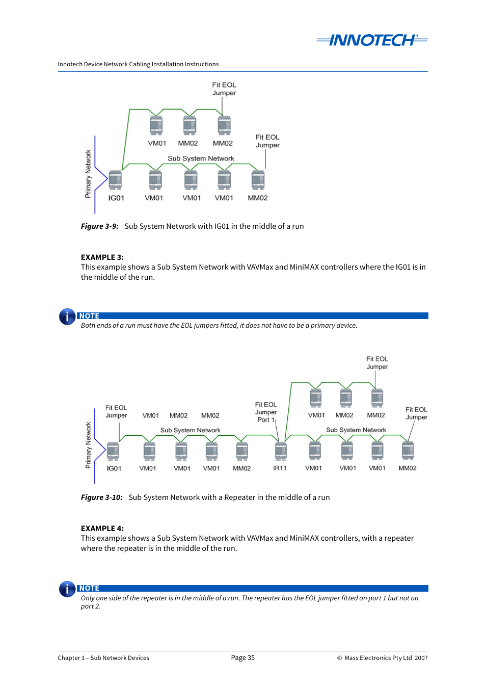 Figure 3-9, Figure 3-10, Figure 3-9: figure 3-10 | Innotech Device Network Cabling User Manual | Page 35 / 46