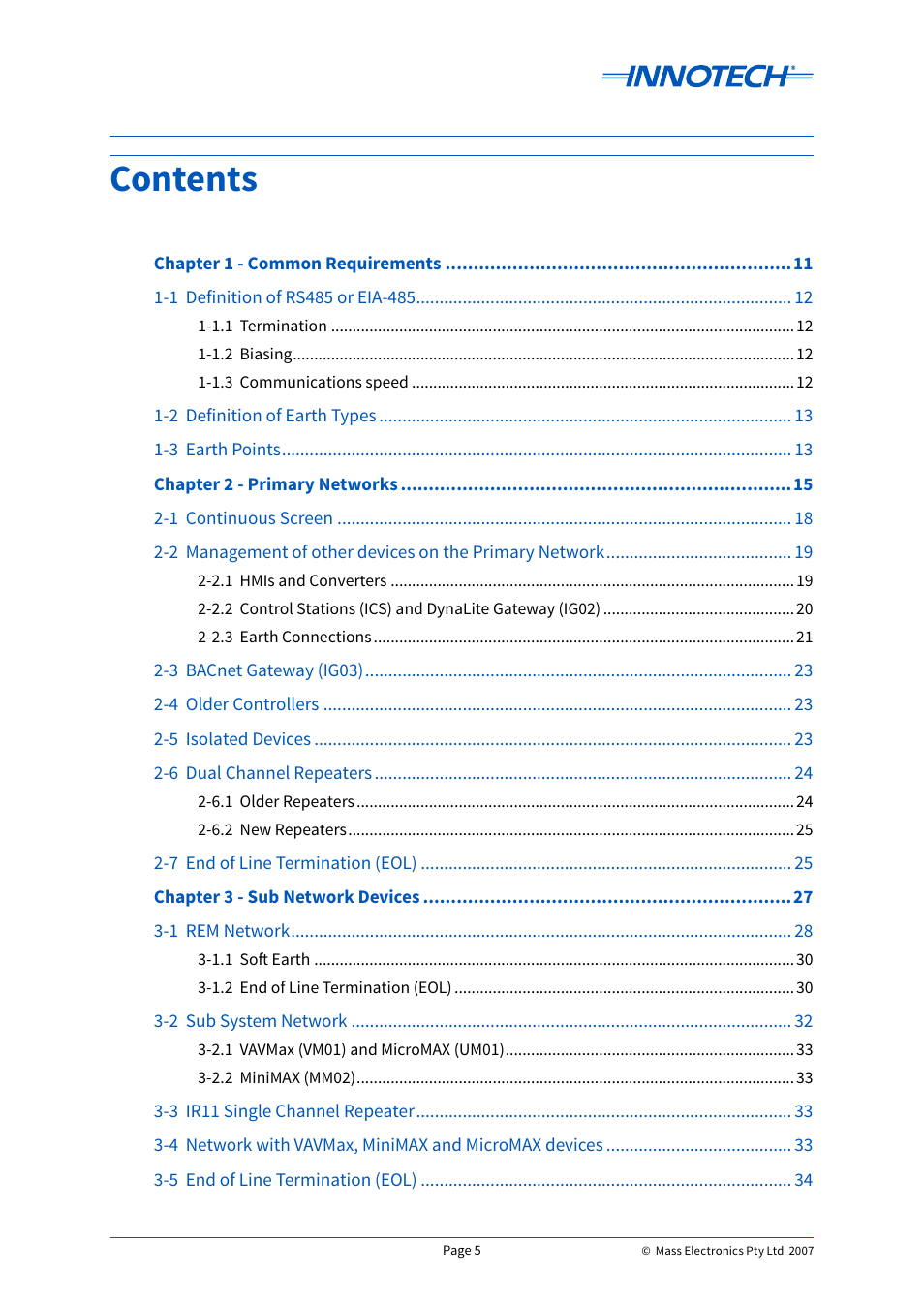 Innotech Device Network Cabling User Manual | Page 5 / 46