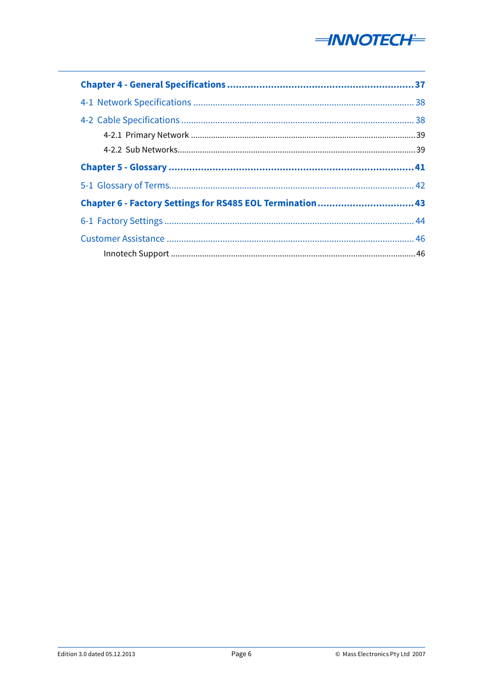 Figures, Tables | Innotech Device Network Cabling User Manual | Page 6 / 46