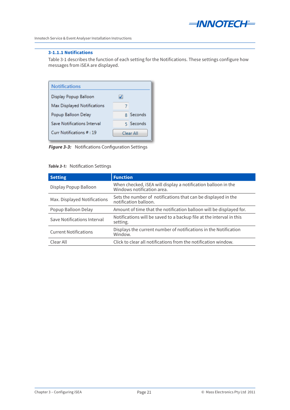 Innotech iSEA User Manual | Page 21 / 44