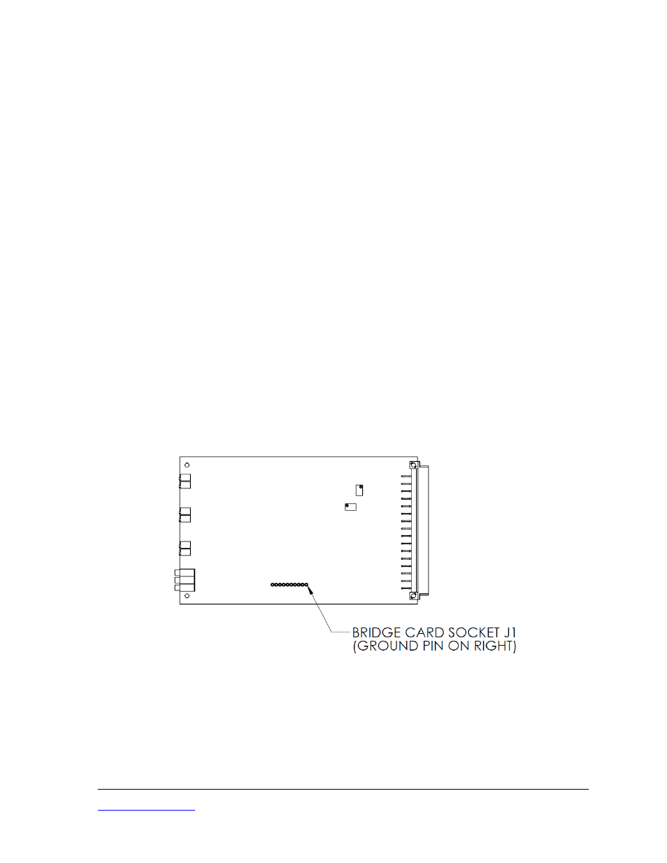 4 bridge card, Ridge, Figure 6 bridge card location | Figure 6, Bridge card location | Kaman KDM-8206 User Manual | Page 19 / 20