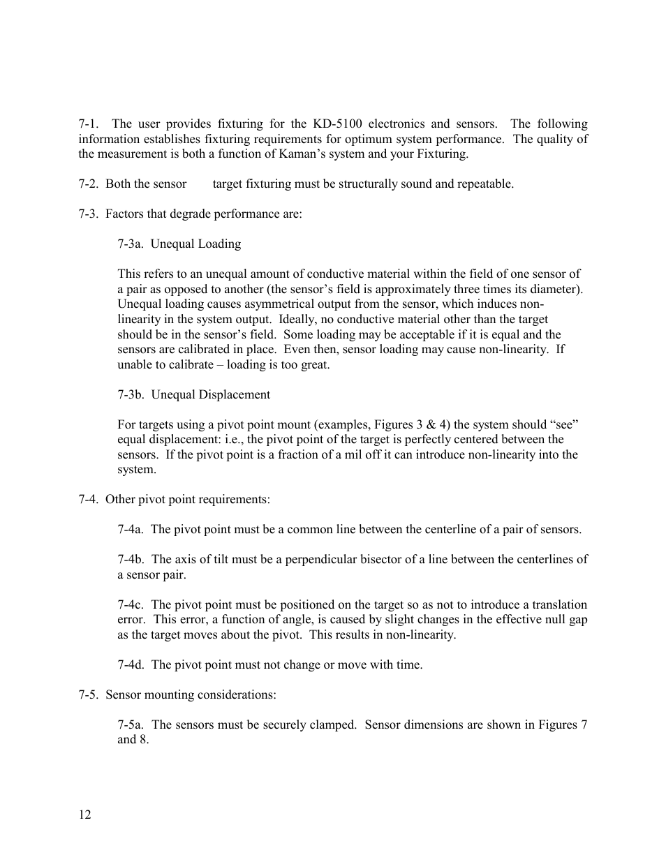 Fixturing | Kaman KD-5100 User Manual | Page 12 / 41