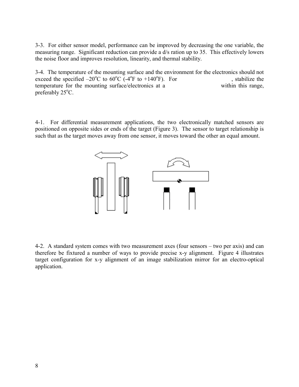 Application information, Figure 3 differential target configurations | Kaman KD-5100 User Manual | Page 8 / 41