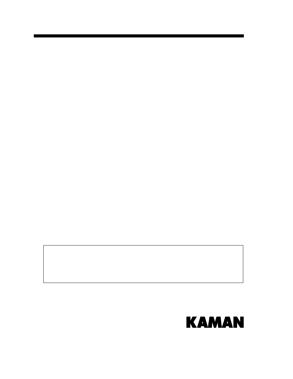 Kaman Extreme Environment Sensors User Manual | 24 pages