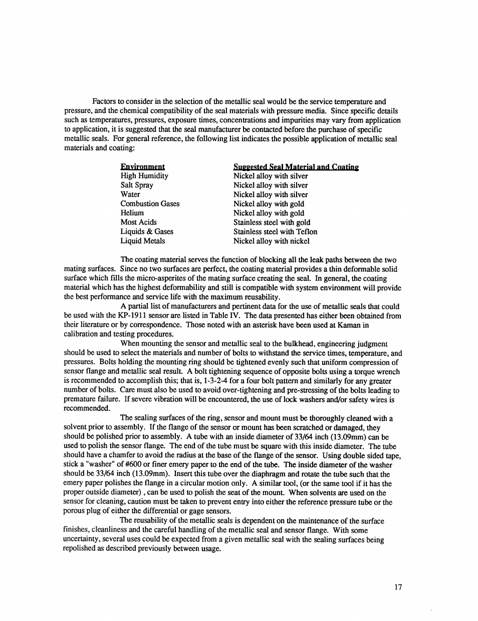 Kaman Extreme Environment Sensors User Manual | Page 21 / 43