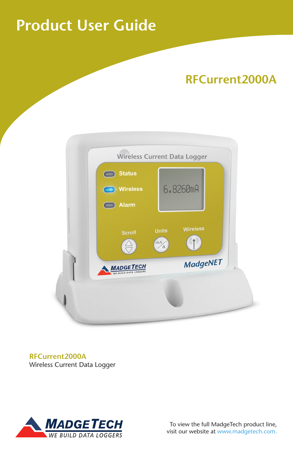 MadgeTech RFCurrent2000A User Manual | 16 pages