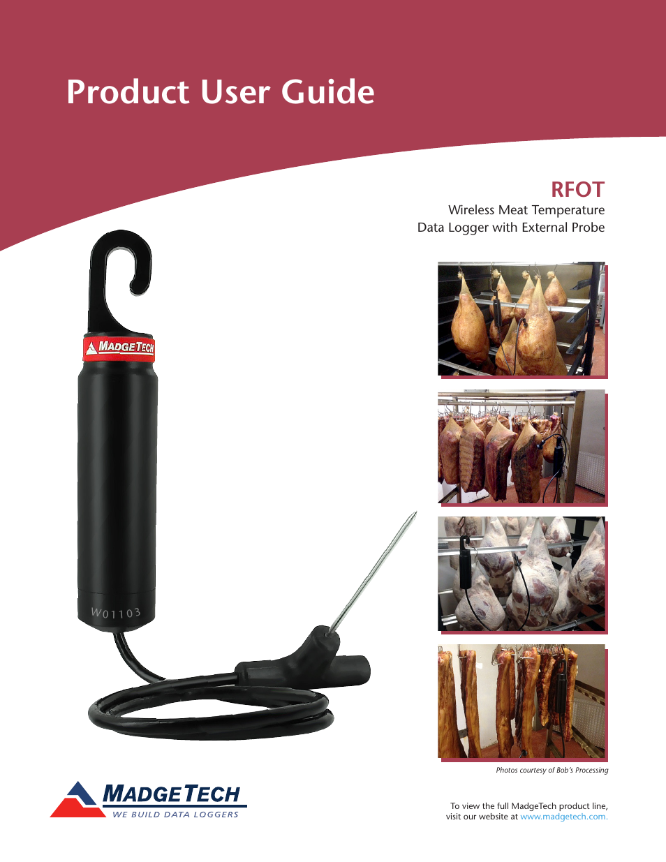 MadgeTech RFOT Wireless Meat Temperature Data Logger User Manual | 24 pages