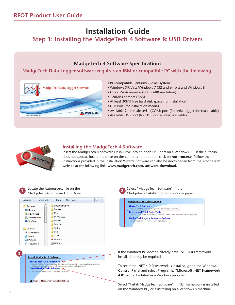 Installation guide, Rfot product user guide | MadgeTech RFOT Wireless Meat Temperature Data Logger User Manual | Page 10 / 24
