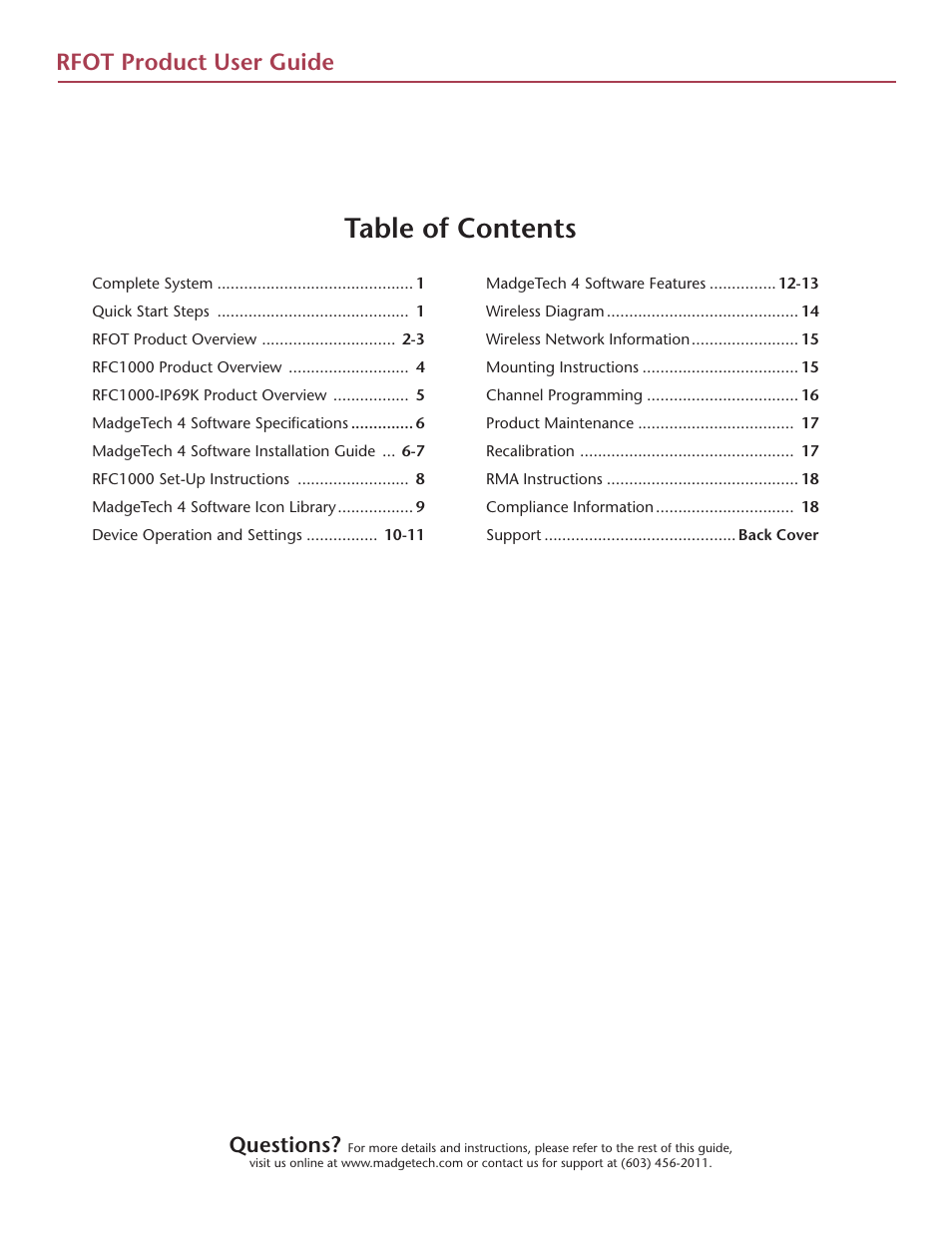 MadgeTech RFOT Wireless Meat Temperature Data Logger User Manual | Page 4 / 24