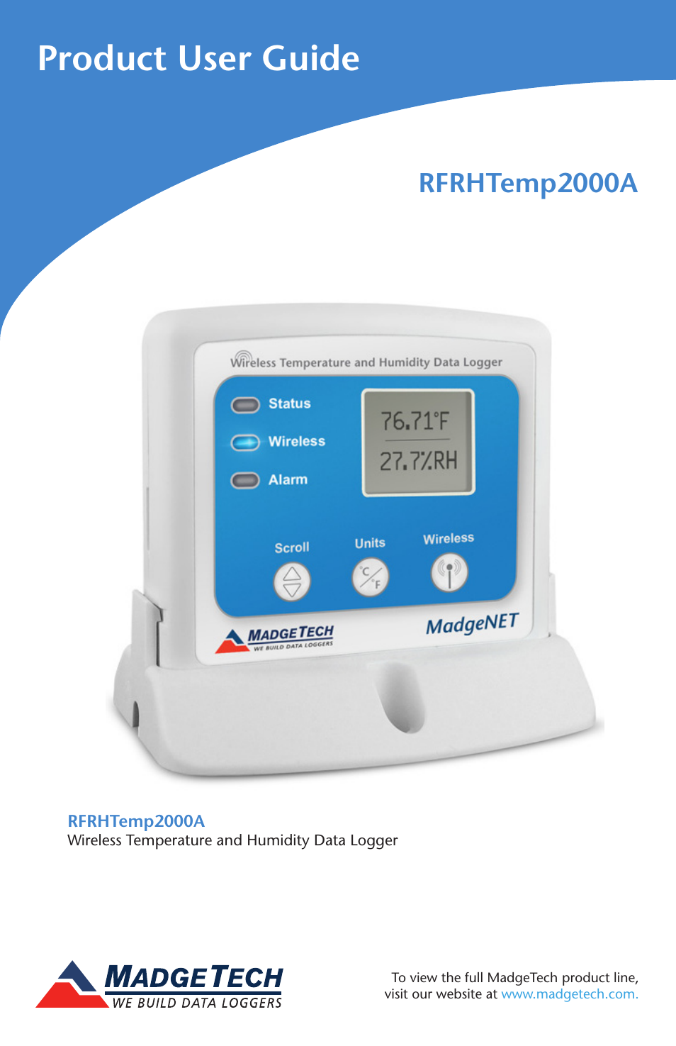 MadgeTech RFRHTemp2000A User Manual | 16 pages