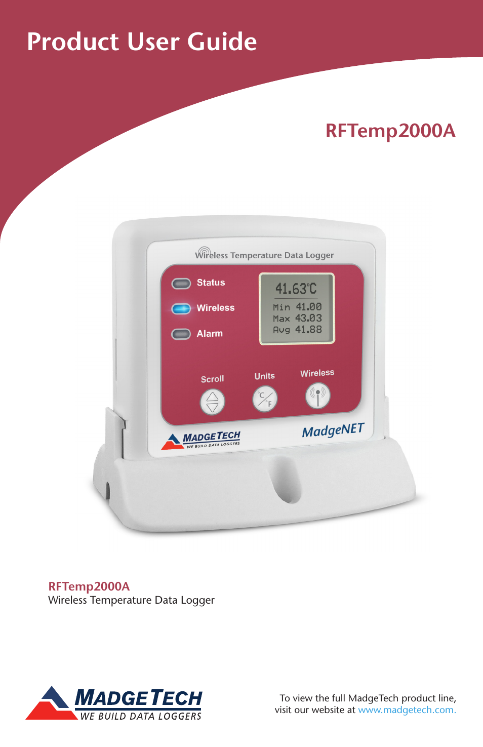 MadgeTech RFTemp2000A User Manual | 16 pages