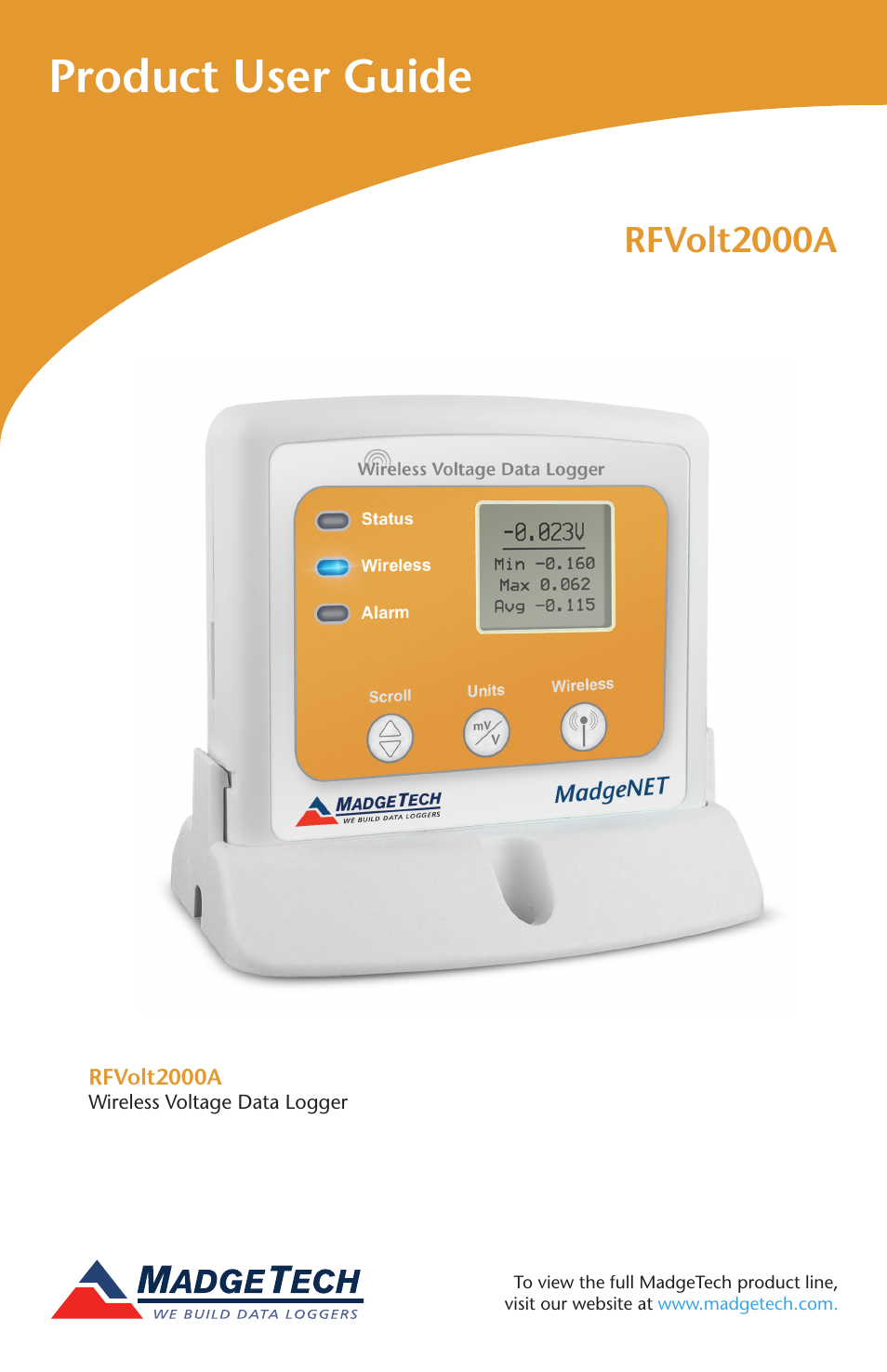 MadgeTech RFVolt2000A User Manual | 16 pages