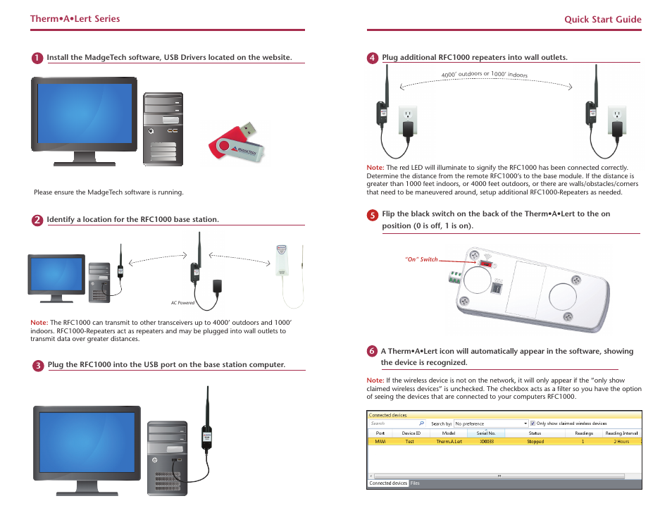 MadgeTech Therm•A•lert-RH Data Logger User Manual | Page 2 / 2
