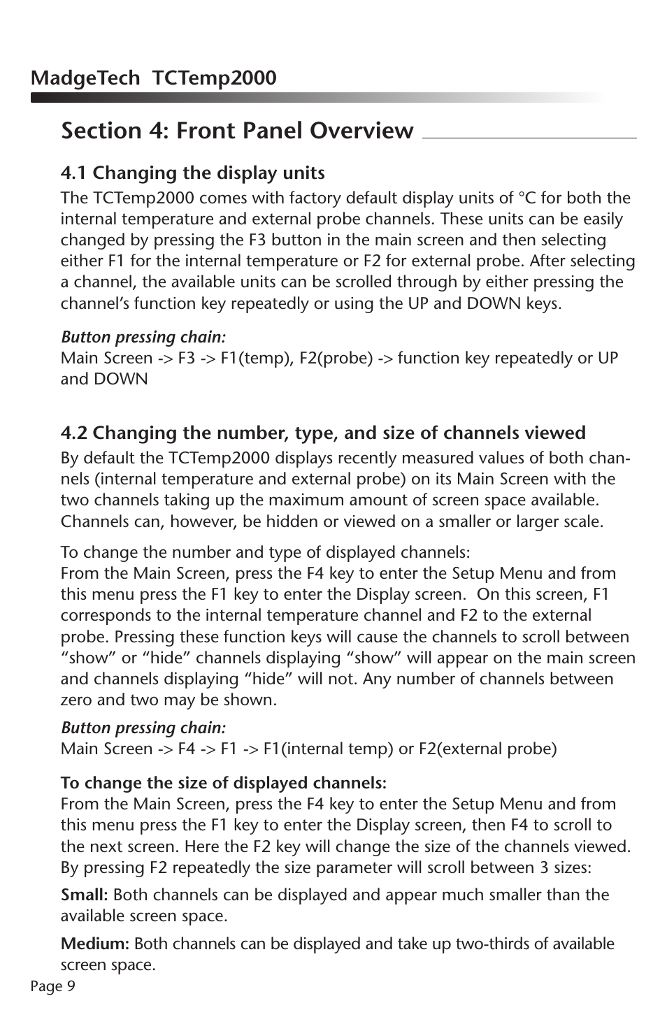 MadgeTech TCTemp2000 Data Logger User Manual | Page 10 / 38