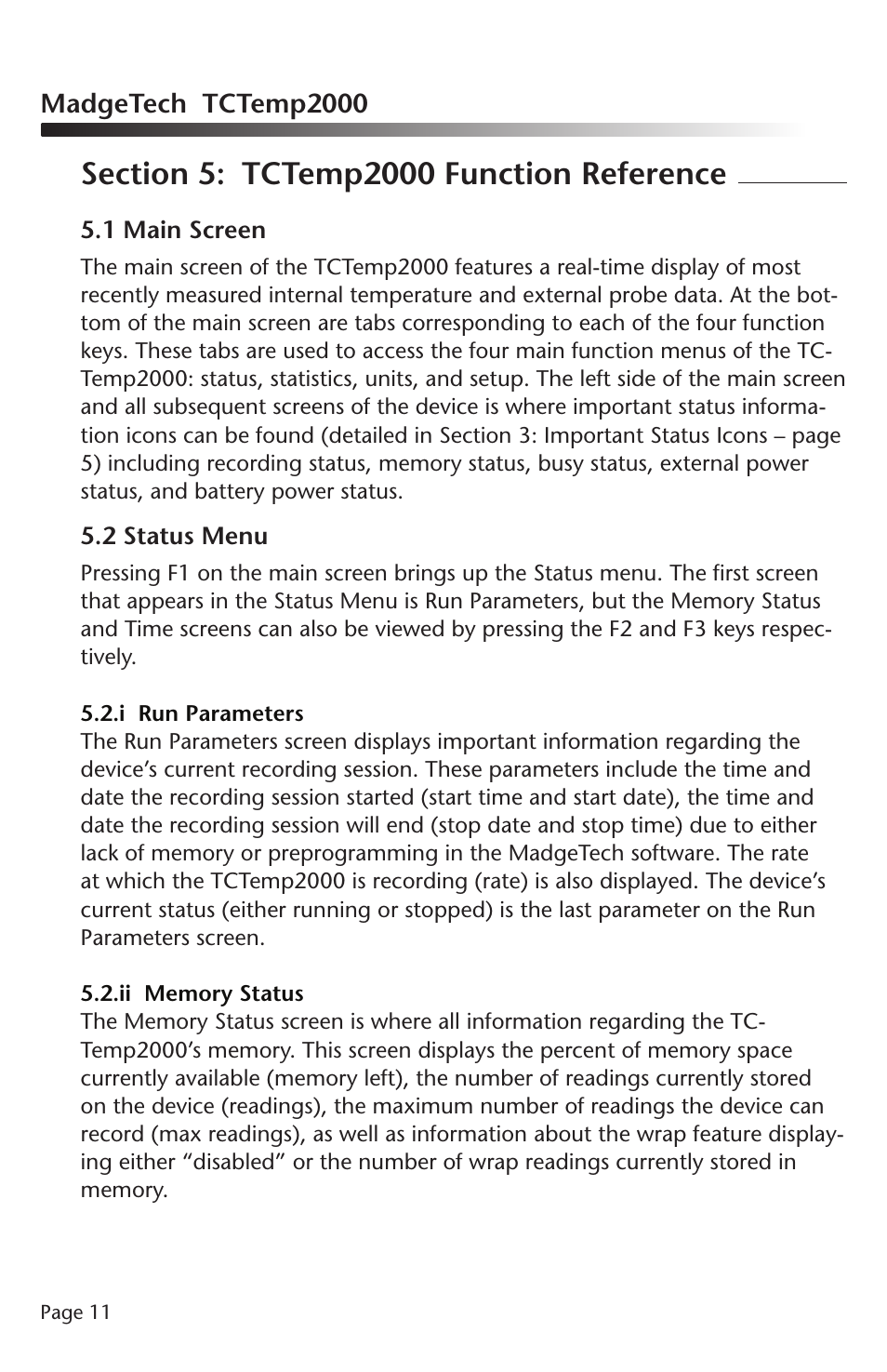 MadgeTech TCTemp2000 Data Logger User Manual | Page 12 / 38