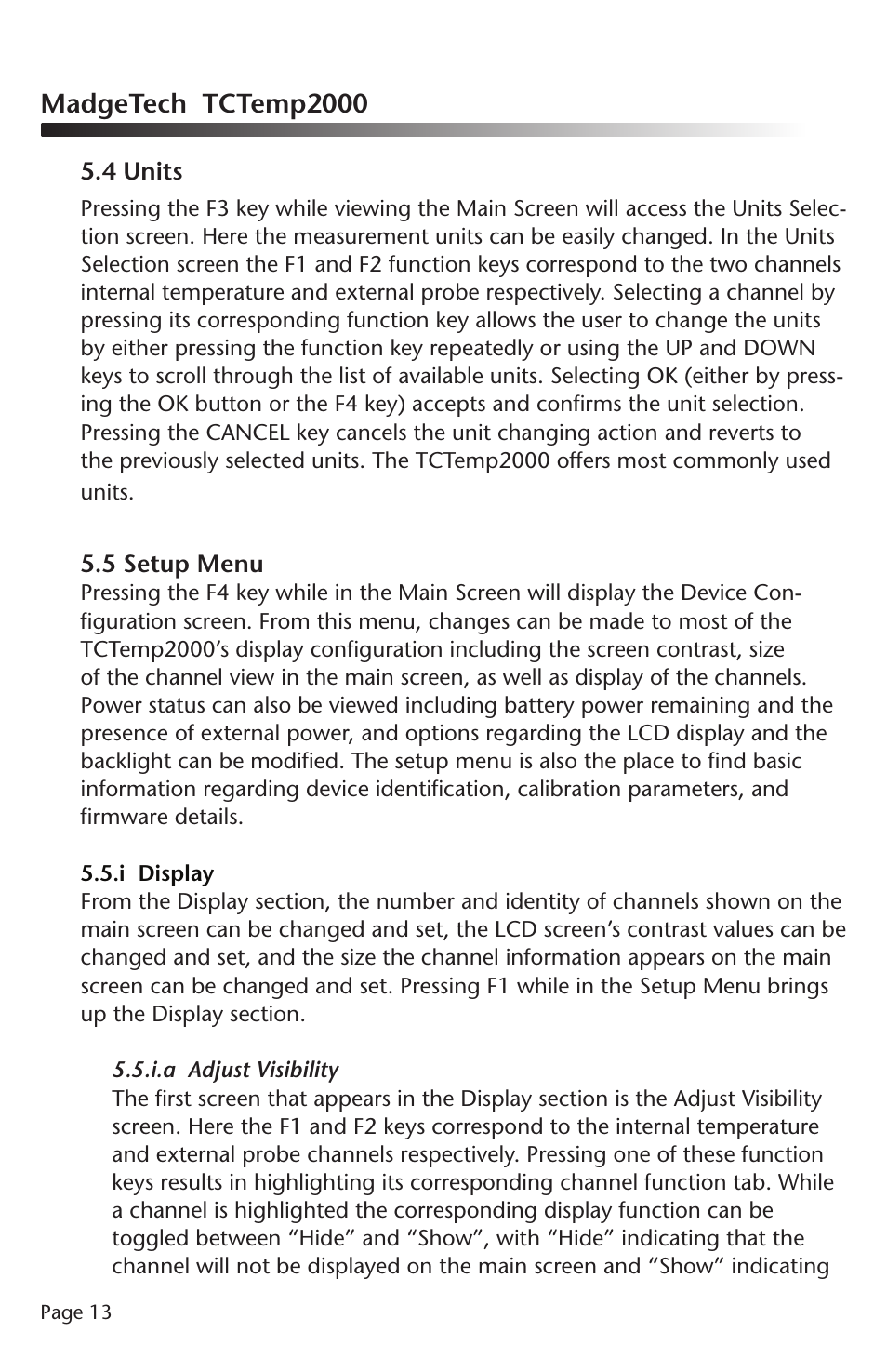 Madgetech tctemp2000 | MadgeTech TCTemp2000 Data Logger User Manual | Page 14 / 38