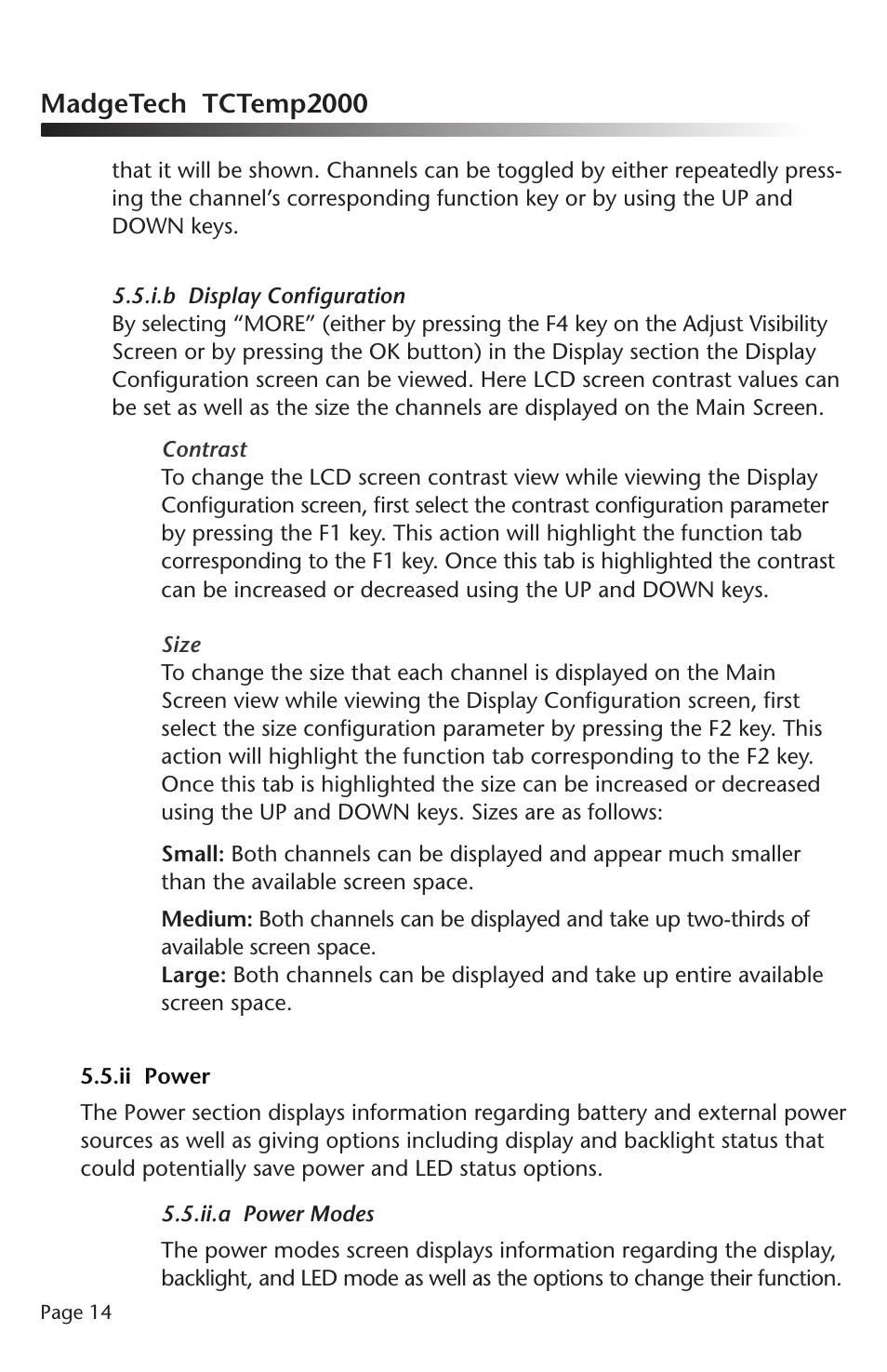Madgetech tctemp2000 | MadgeTech TCTemp2000 Data Logger User Manual | Page 15 / 38