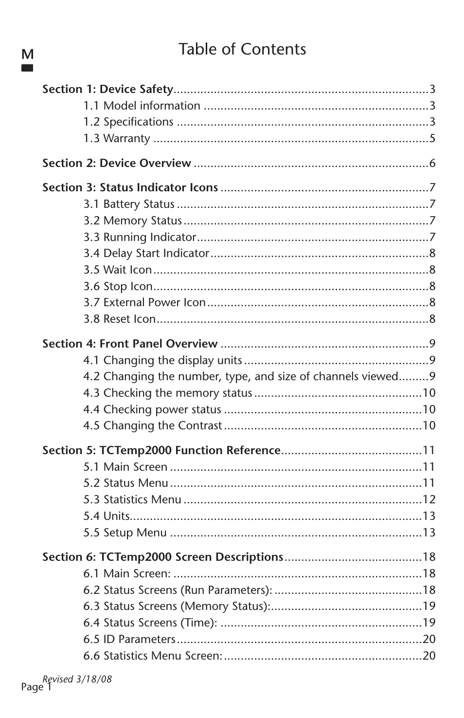 MadgeTech TCTemp2000 Data Logger User Manual | Page 2 / 38