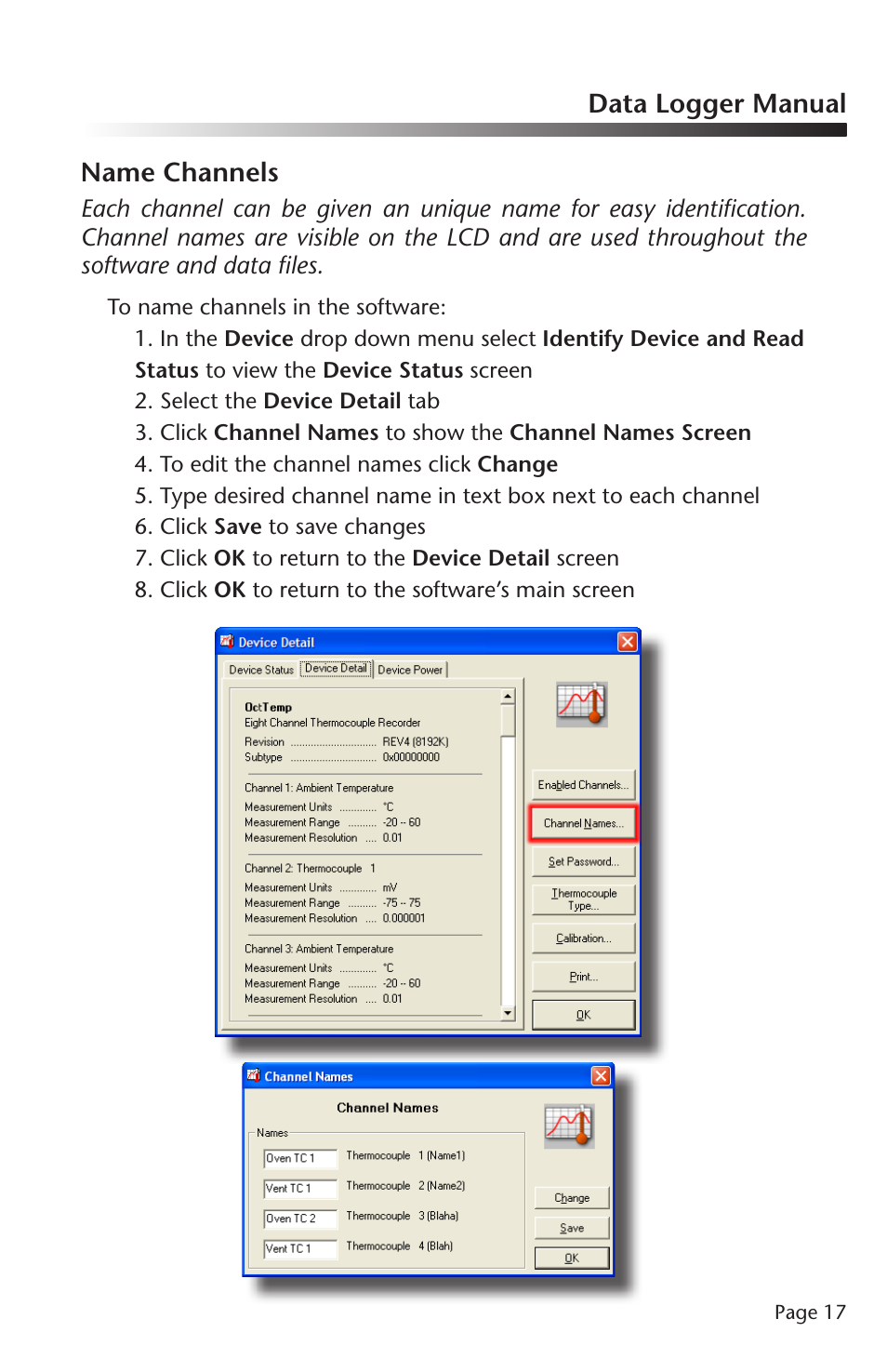 MadgeTech OctTemp2000 Data Logger User Manual | Page 18 / 26