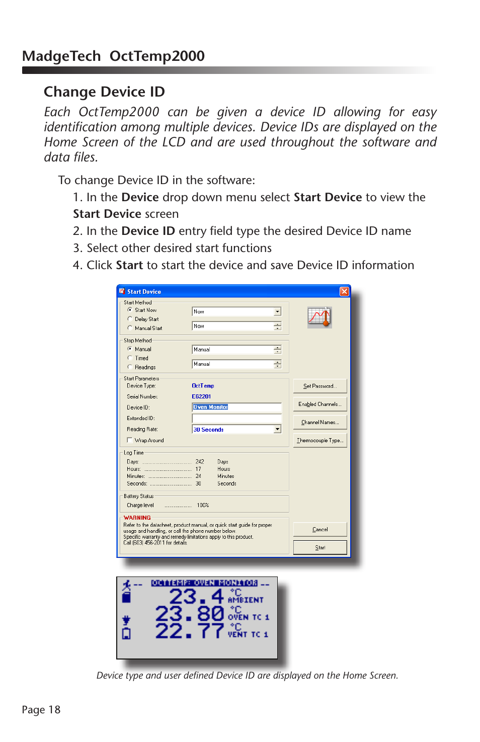 MadgeTech OctTemp2000 Data Logger User Manual | Page 19 / 26