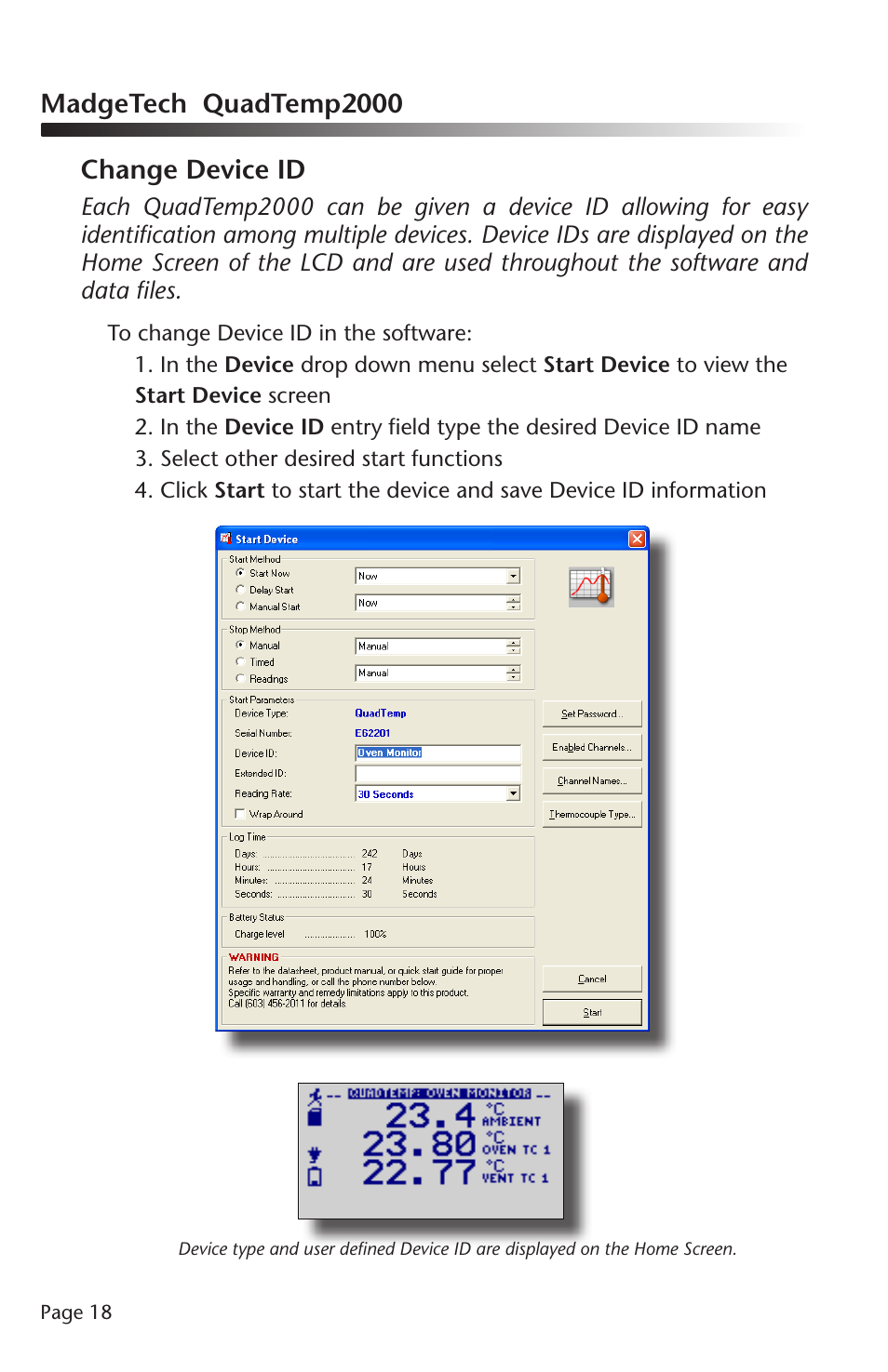 MadgeTech QuadTemp2000 Data Logger User Manual | Page 19 / 26