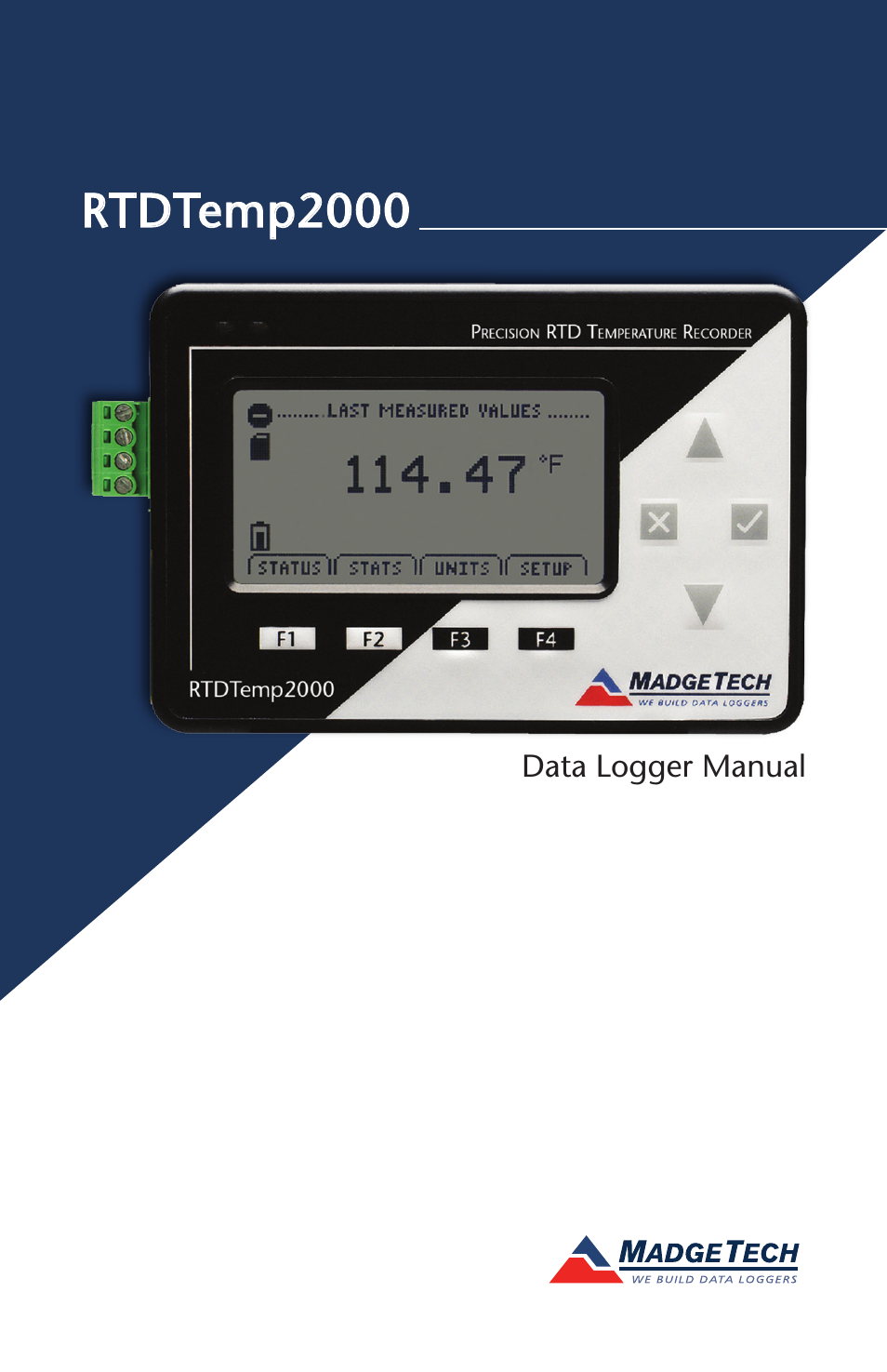MadgeTech RTDTemp2000 Data Logger User Manual | 38 pages