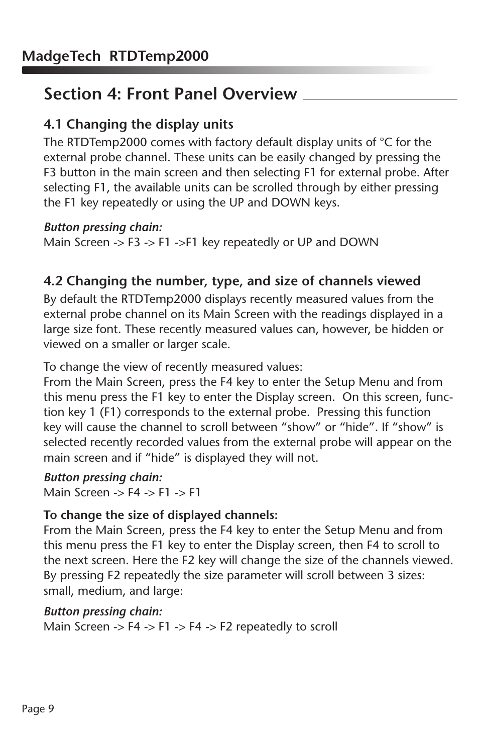 MadgeTech RTDTemp2000 Data Logger User Manual | Page 10 / 38