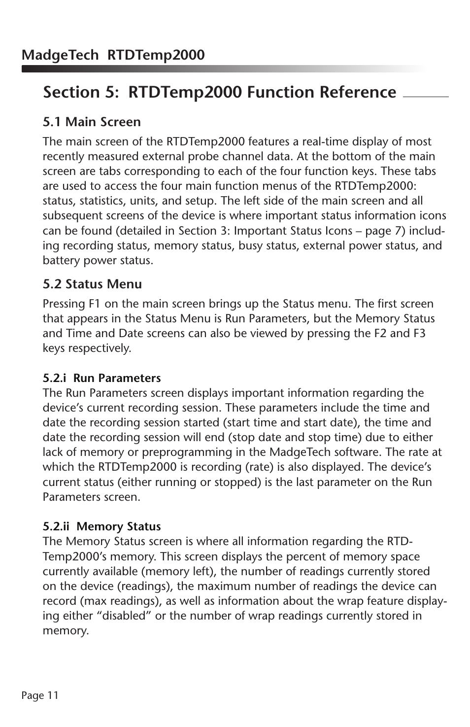 MadgeTech RTDTemp2000 Data Logger User Manual | Page 12 / 38