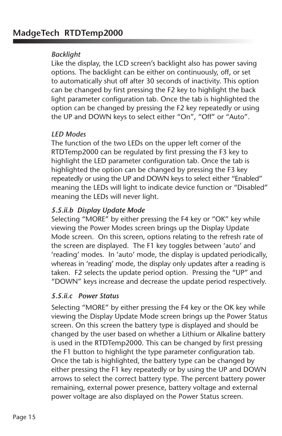 Madgetech rtdtemp2000 | MadgeTech RTDTemp2000 Data Logger User Manual | Page 16 / 38