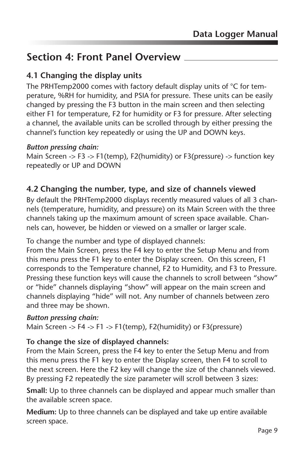 MadgeTech PRHTemp2000 Data Logger User Manual | Page 10 / 38