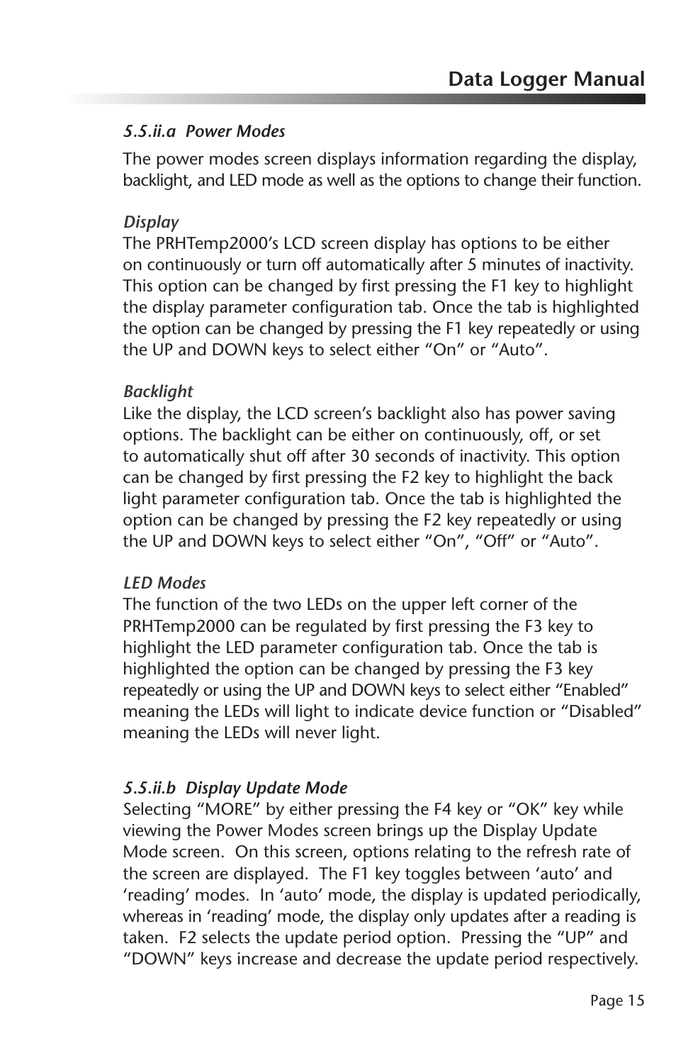 Data logger manual | MadgeTech PRHTemp2000 Data Logger User Manual | Page 16 / 38