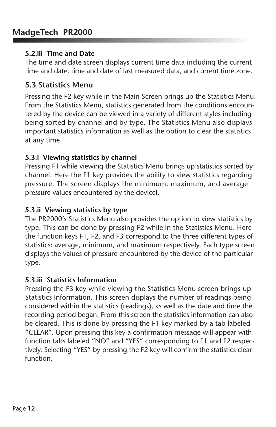 Madgetech pr2000 | MadgeTech PR2000 Data Logger User Manual | Page 13 / 38