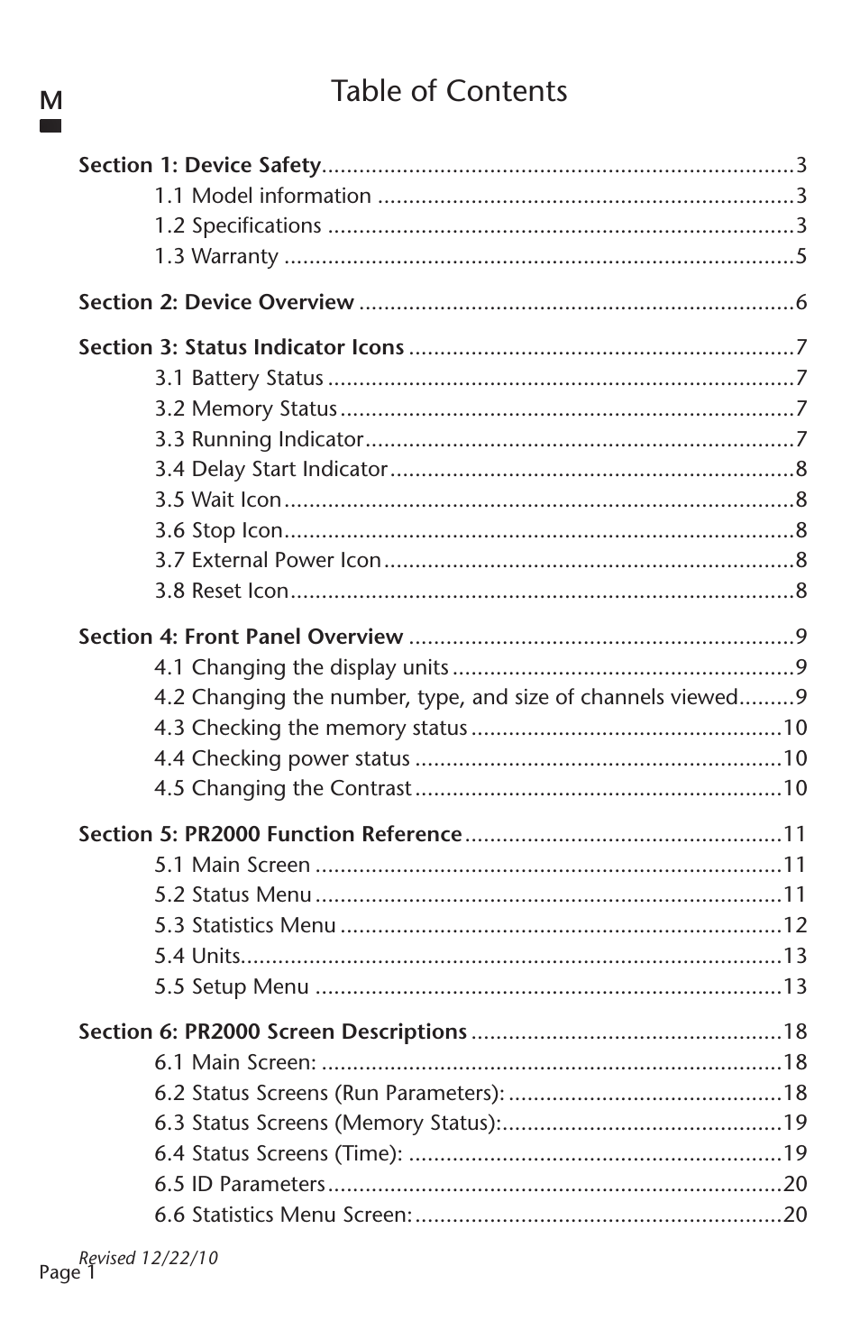 MadgeTech PR2000 Data Logger User Manual | Page 2 / 38