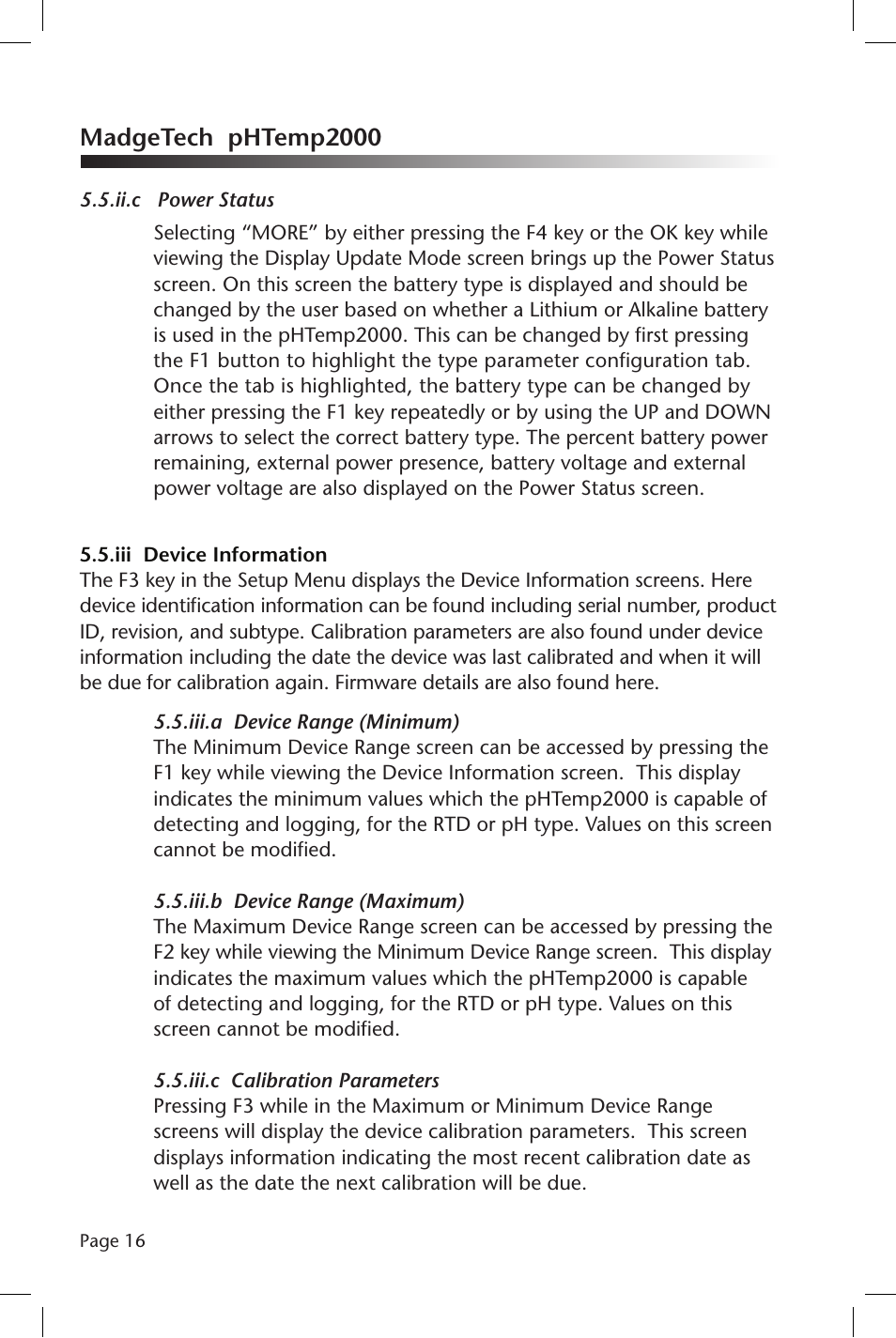 Madgetech phtemp2000 | MadgeTech pHTemp2000 Data Logger User Manual | Page 17 / 38