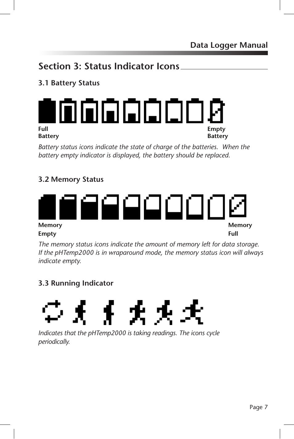 Data logger manual | MadgeTech pHTemp2000 Data Logger User Manual | Page 8 / 38
