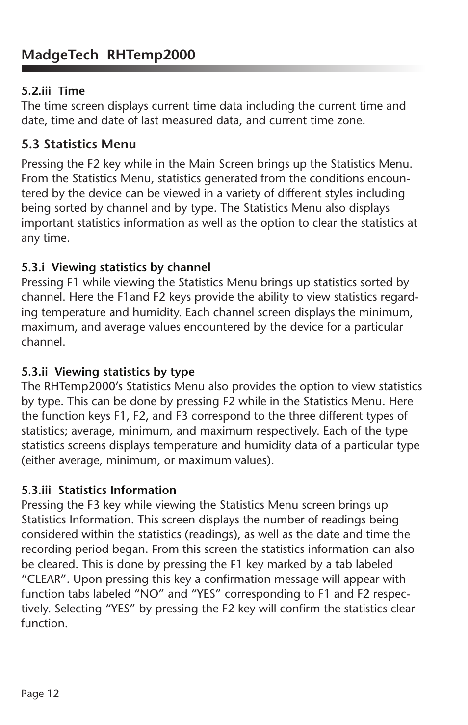 Madgetech rhtemp2000 | MadgeTech RHTemp2000 Data Logger User Manual | Page 13 / 38