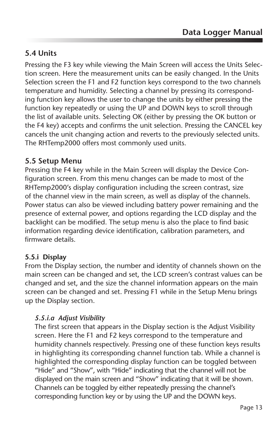 Data logger manual | MadgeTech RHTemp2000 Data Logger User Manual | Page 14 / 38
