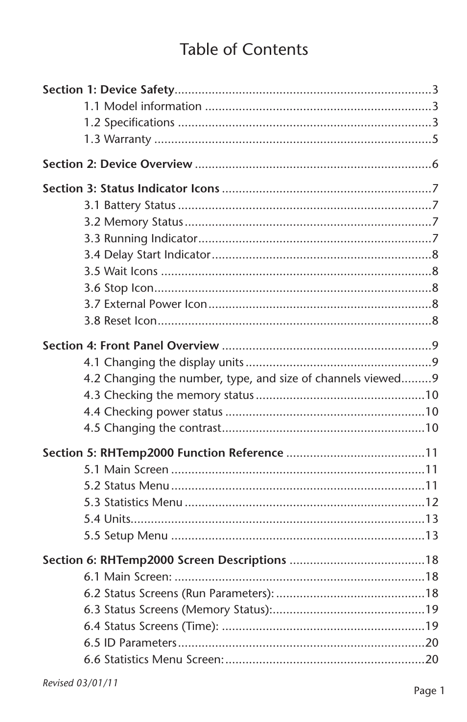 MadgeTech RHTemp2000 Data Logger User Manual | Page 2 / 38