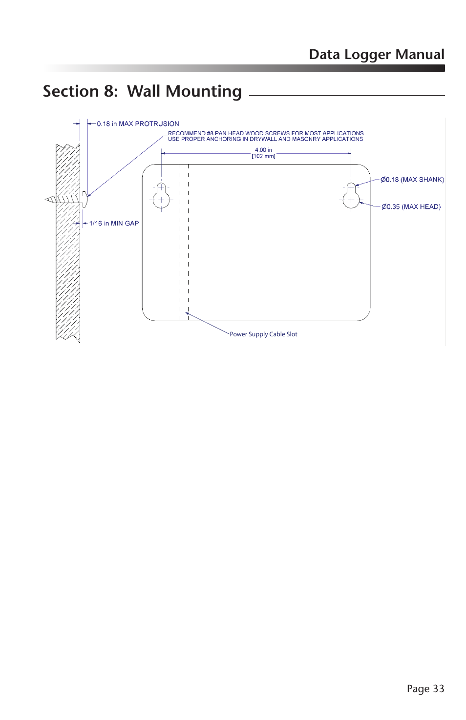 Data logger manual | MadgeTech RHTemp2000 Data Logger User Manual | Page 34 / 38